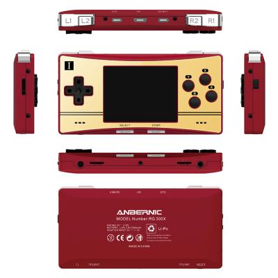 China ABS Plastic 2021 RG300X Large Capacity 2500mAh TF Card 3.0 Inch IPS Color Screen 20,000 Games Retro Handheld Game Consoles for sale