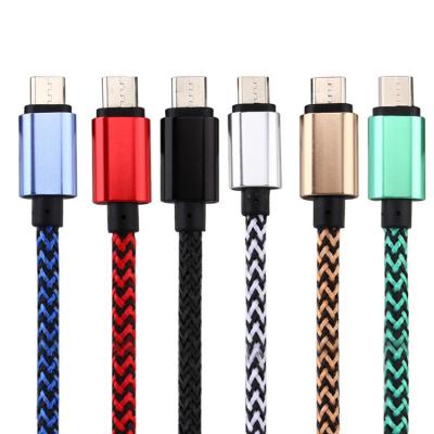 China MP3/MP4 Player 2018 High Speed ​​Metal Head 1M/3FT Nylon Braided Micro USB Cable For iPhone 6,7,8,plus,Android for sale