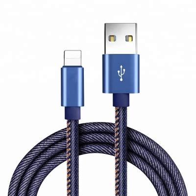 China 2018 MP3/MP4 Player Free Sample Denim 3ft/1m 5V 2A Fast Charging Micro USB Cable For iPhone 6/7/8/X for sale