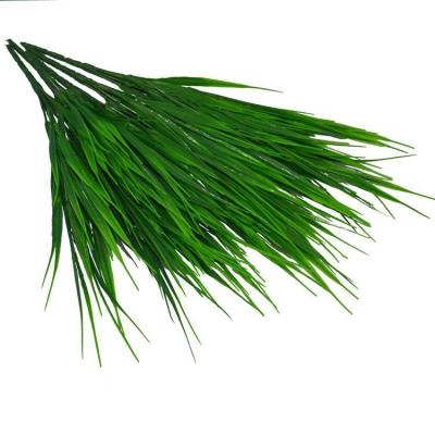 China Real Touch Natural Decorative Green Touch 7 Plastic Branches 70 Leaves Fake Plant Indoor Artificial Grass Prices for sale