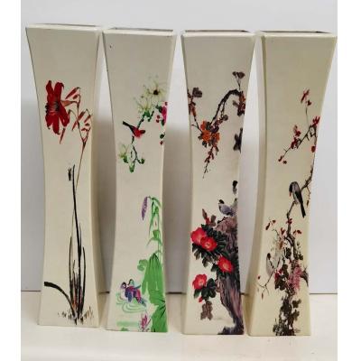 China Art Decor Wooden Tall Floor Vases for Wedding Centerpieces for sale