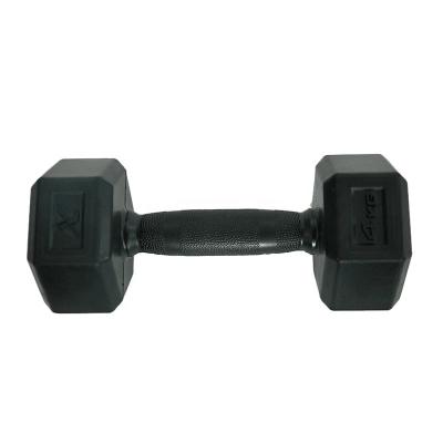 China Wholesale Durable Gym Fitness Fixed Rubber Hex Dumbbells For Weightlifting Exercise for sale