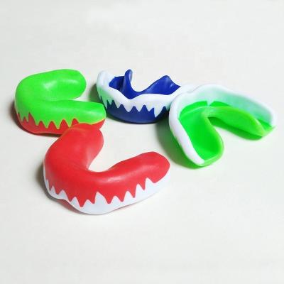 China Comfortable Sports EVA Gel Mouth Guard Boxing Soft Gum Shield Sports Noise Mouth Protector for sale