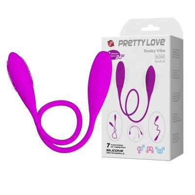 China BAILE New Design Pretty Love Bullet Vibrator Luxury Rechargeable Sex Toy 7 Functions for sale