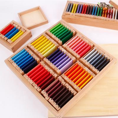 China Wholesale Wooden Kids Early Learning Colorful Early Learning Sensory Teaching Aids Montessori Wooden Educational Toys for sale