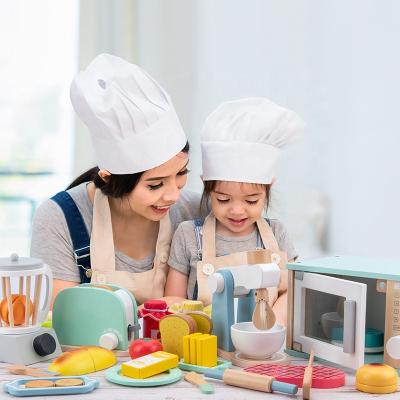 China Funny Educational Children's Toy Baby Early Educational Toys Wooden Kitchen Toys Wooden Kitchen Set Toaster Toy for sale