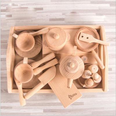 China Educational Funny Toy Kids Pretend Play Kitchen Pots Strainers Set Kettle Rigged Food Girls Kitchenware DIY Mini Kitchen Toys For Children for sale