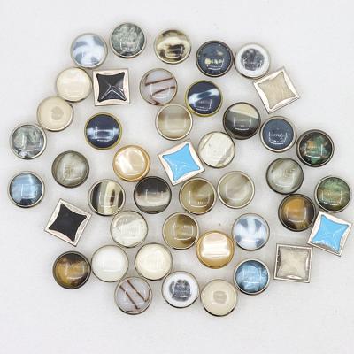 China Viable Factory Wholesale Custom Brass Clothing Buttons Round Metal Snaps Metal Fork Snap Buttons for sale