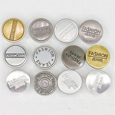 China SustainableOxidation Resistant Metal Does Not Fade A Large Stock And Sales Of Available Custom Jeans Buttons for sale