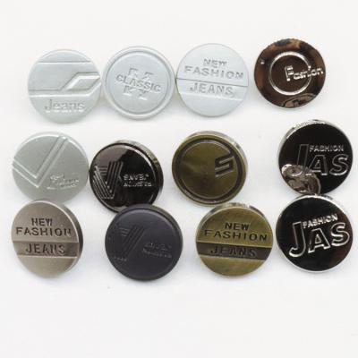 China SustainableOxidation Resistant Metal Does Not Fade Selling Southeast Asia High End Custom Sales Buttons With Logo Jeans Buttons for sale