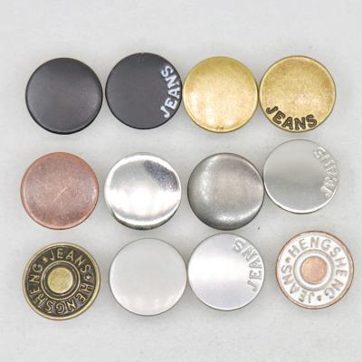 China Sustainable Stainless Steel Mirror Button Manufacturer Custom High End Jeans Buttons for sale