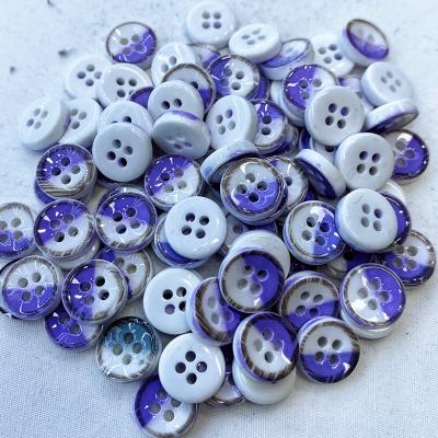 China Sustainable High Quality Custom Apparel Buttons Plastic Resin Buttons 11 Mm Shirt Buttons for sale