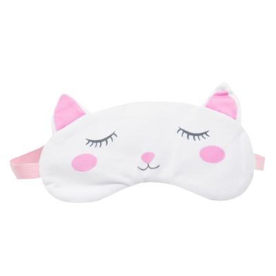 China Anti-Wrinkle Anti-Wrinkle Cat Sleeping Eye Mask For Cute Girl for sale