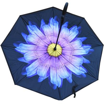 China Double Hanging Inverted Umbrella Hanging Inverted Outdoor Custom Umbrella for sale