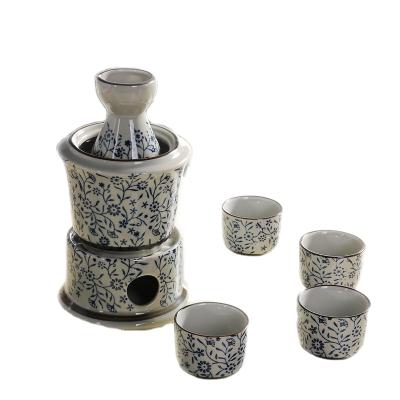 China Viable Japanese Ceramic Wine Set Seven-Piece Ceramic Wine Set Gift Wine Set for sale