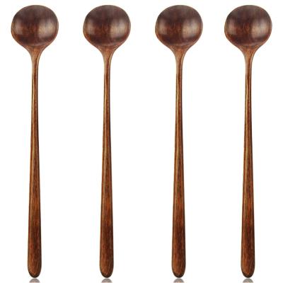 China Factory viable sales directly Korea style wooden kitchen accessories ice cream tea spoons for home tableware korean spoon for sale