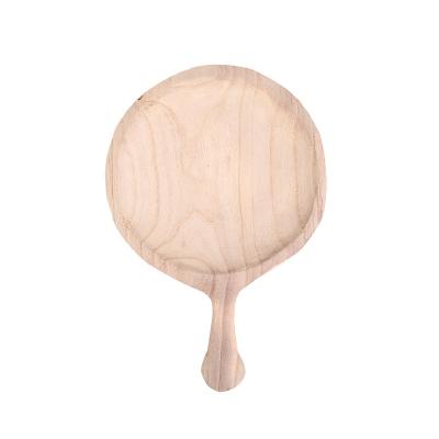 China Sustainable Drop Shipping Wooden Tray Tray Handle Stick Dish Pizza , Sushi Dish For Kitchen for sale