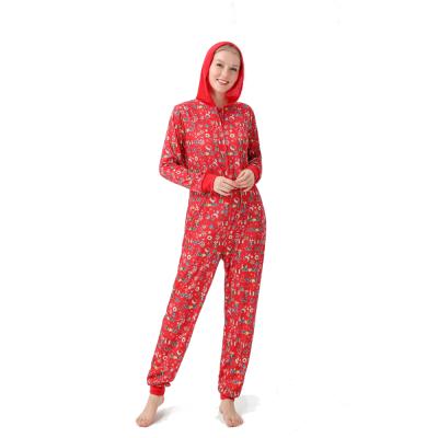 China 2022 Latest Breathable Long Sleeve Christmas Pajamas For Woman for sale