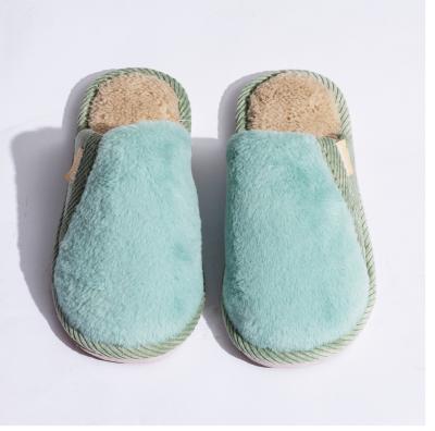 China Fashion Trend Guaranteed Quality Unique Flocking PVC Customized Cotton House Guest Slippers for sale