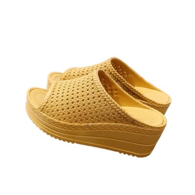 China 2021 Fashion Trend New China New Product Summer PVC Slippers Sandals Ladies Transparent for sale