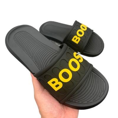 China Fashion Lightweight Home Outdoor Casual Black Slides Anti Slippery Men's Slipper for sale