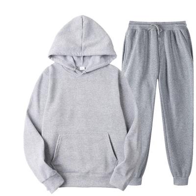 China Custom Oversized 2 Piece Logo Hoodie Set Unisex Plain Tracksuit Casual High Quality Sweatshirts QUICK DRY for sale