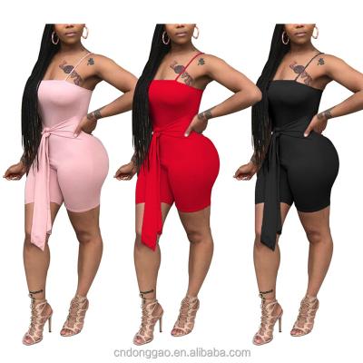 China Wholesale Breathable Sleeveless Tube Top Overalls Women Suspender Casual Slim One Piece Overalls Women for sale