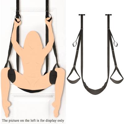 China Real Touch Feeling BDSM Gay Sex Door Swing With Sexy Slave Seat Bondage Kit For Adult Couples With Adjustable Straps 360 Degree Rotating Love Swing for sale