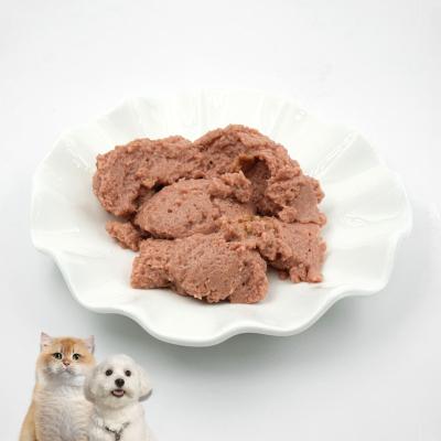 China Skin & Coat Health Factory Supply Canned Various Flavors Cat Wet Food Fish Mousse Can Food For Cats Pets for sale