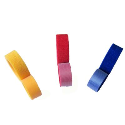 China 30MM Polyester/Nylon Hook and Loop Adhesive Tape with Strong Rubber Adhesive Glue for sale