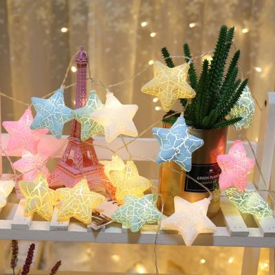 China Desktop Warm White Star String Lights Waterproof Outdoor Home Yard Patio Garden Led Star Light String for sale