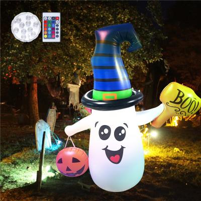 China Eco Friendly PVC Inflatables Halloween Hunting Ghost Explosion Yard Decoration Clearance with LED Lights Item for Holiday Party Yard Garden for sale