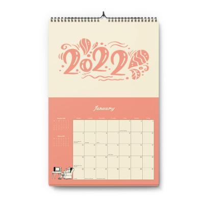 China paper & Custom 2022 Cardboard Calendar Poster Printing Wall Calendar Desk Calendar Printing for sale