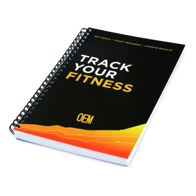 China paper & Cardboard Custom The Daily Workout / Fitness / Planner , With Spiral Artwork Printing Service OEM for sale