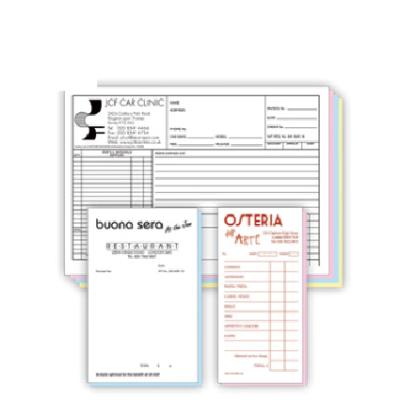 China paper & Custom Cardboard Order Book Receipt Invoice Duplicate Carbonless 50 Sets for sale