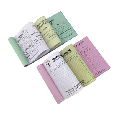 China paper & Cardboard Perforated NCR Book Invoice Book Receipt Book Two-Part Size 3-Part Custom Printing for sale