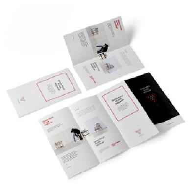 China paper & Custom Service Full Color Cardboard Brochure Printing with Glossy Art Paper for sale