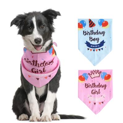 China Viable Wholesale High Quality Dog Birthday Party Supply Cat Party Hat Triangle Handkerchief Decoration Pet Accessories for sale