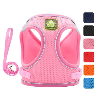 China New Padded Pet Chest Ties Type Dog Leash Vest Reflective Breathable Wholesale for sale