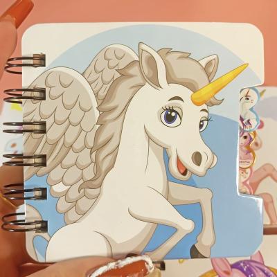 China 2022 hot sale self-adhesive horse kawaii diary planner notebook animal cute custom for sale