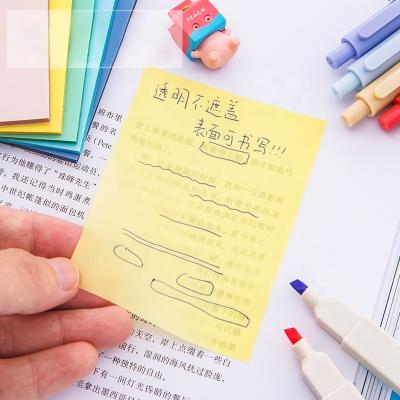 China Self Adhesive Clear Transparent Sticky Notes It Transparent Funny Mail Sticky Notes for sale