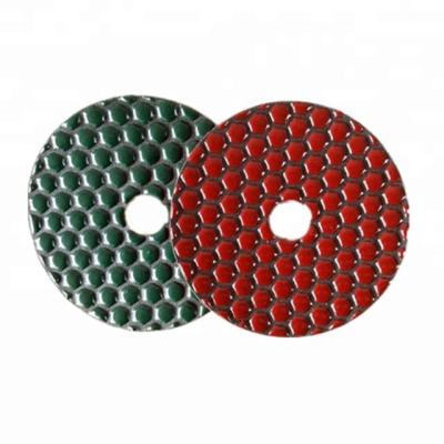 China Diamond Diameter 4 Inch 1.1mm Diamond Dry Polishing Pads For Granite Marble for sale