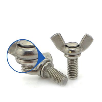 China M6*55mm 304 316 Stainless Steel Wing Bolts Stainless Steel Nuts Carbon Steel Grade 4.8 Blue White Galvanized Lwing for sale