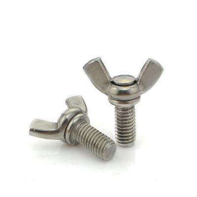 China M8*25mm 304 316 Stainless Steel Wing Bolts Stainless Steel Nuts Carbon Steel Grade 4.8 Blue White Galvanized Lwing for sale