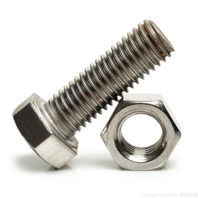 China Carbon steel hexagon head bolts m16 hex bolt DIN 933 (full thread) with nut and gasket for sale