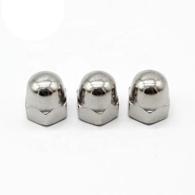 China Heavy Industry m14 DIN917, DIN986, DIN1587 304 Stainless Steel 316 DOMES Nut Carbon Steel White Galvanized Blue Plain for sale