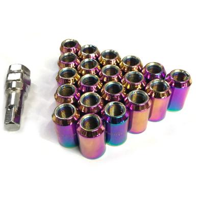 China Custom Stainless Steel Vehicle Car Modify Anodized Color Wheel Hub Bolt for sale