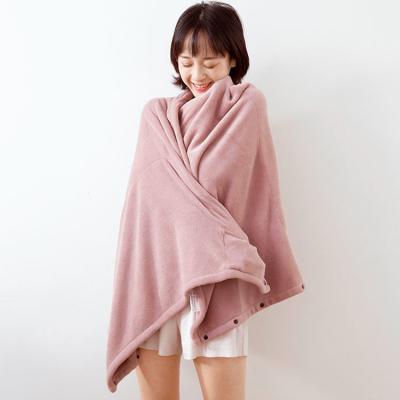 China PORTABLE Hot Selling USB Flannel Amazon Fabric Winter Women Soft Shawl 4 Colors Passionate Blanket for sale