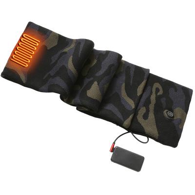 China 2021 Classic Winter USB Heated Scarf Power Camouflage Carbon Fiber Electric Heating Scarf for sale