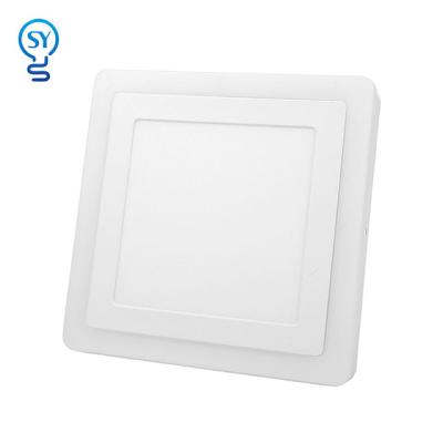 China Manufacturer Wholesale 3W 6W 12W 18W Modern Small LED Square LED Side Lighting LGP+PS Outdoor Mounted Panel Light for sale